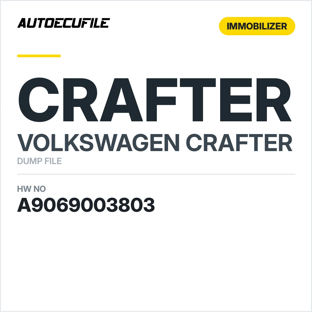 VW CRAFTER EZS A9069003803 DUMP