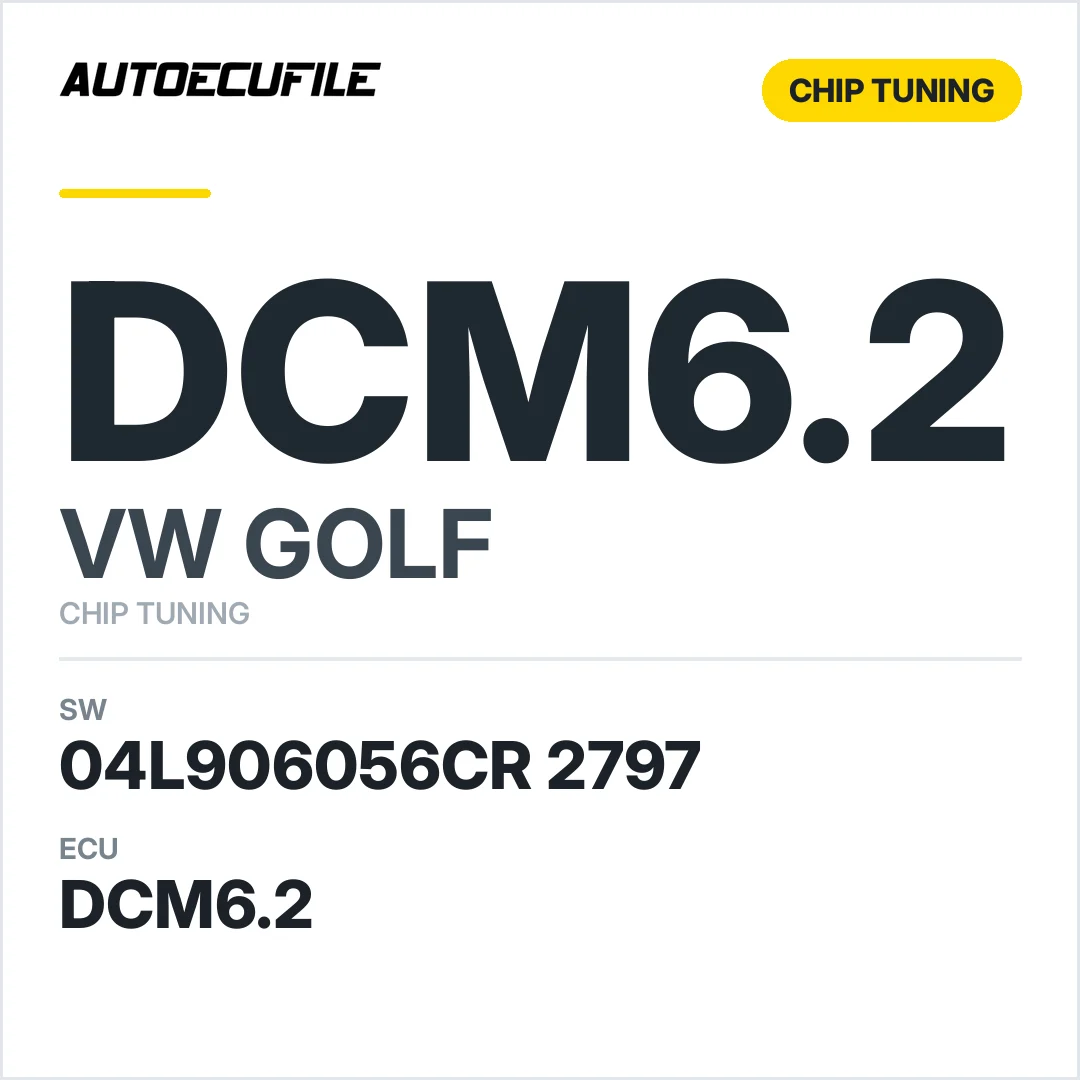 VW GOLF DCM6.2  04L906056CR 2797 STAGE1 TUNED