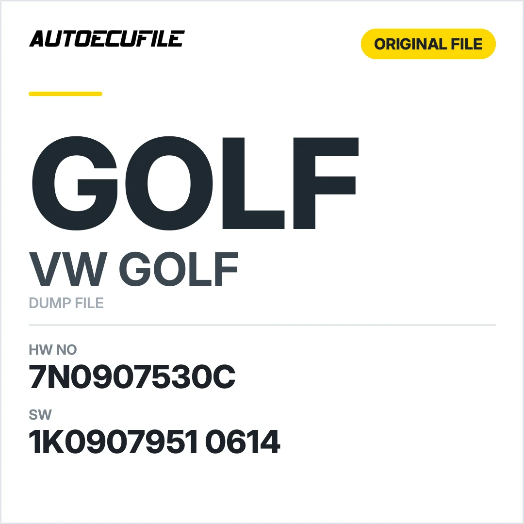 VW GOLF GATEWAY 7N0907530C 1K0907951 0614 DUMP