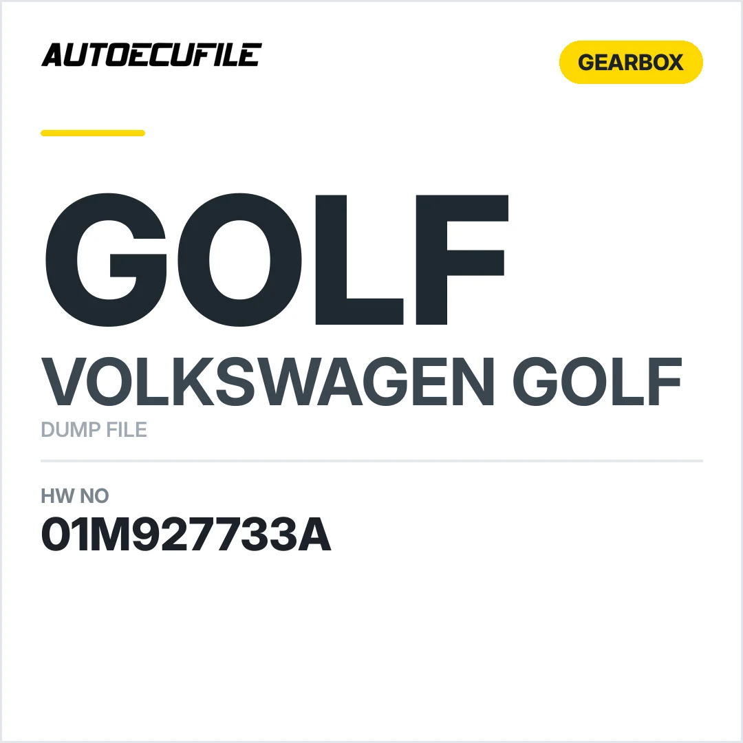 VW GOLF GEARBOX 01M927733A DUMP