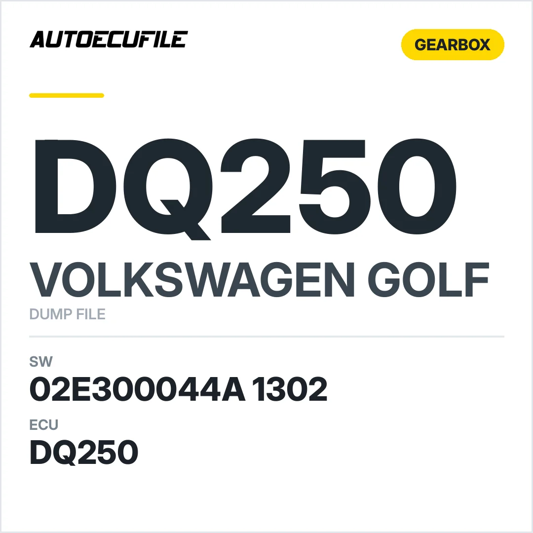 VW GOLF GEARBOX DQ250 02E300044 A  1302 DUMP