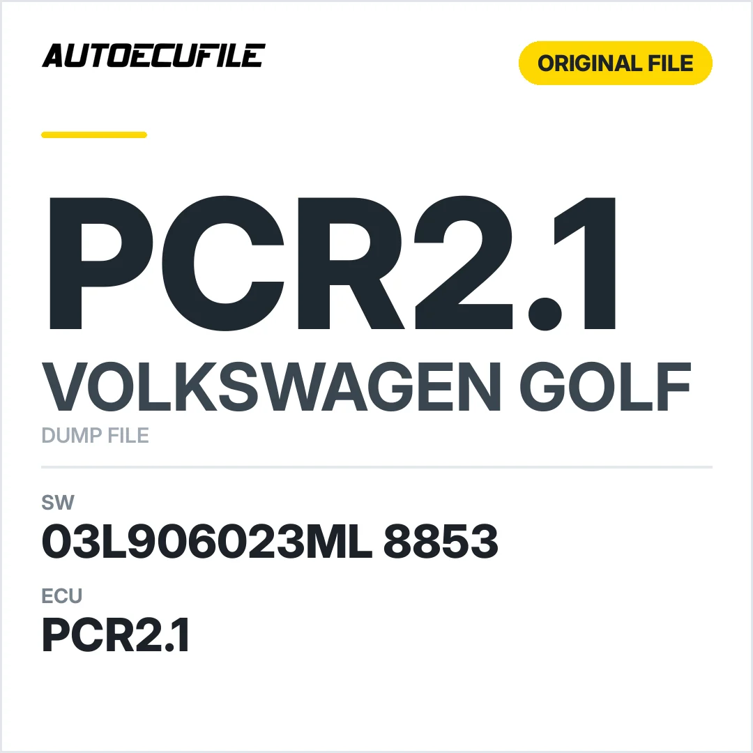 VW GOLF PCR2.1 03L906023ML 8853 DUMP