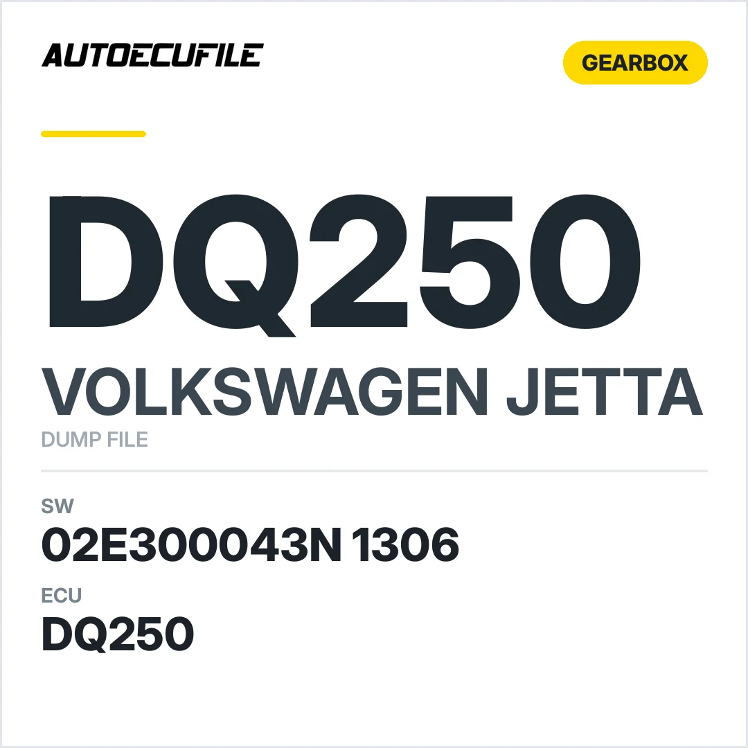 VW JETTA GEARBOX DQ250 02E300043N 1306 DUMP