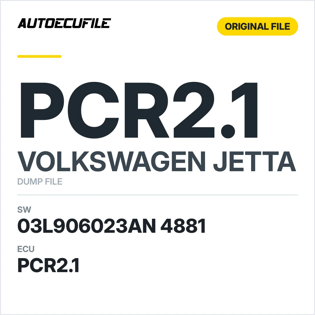 VW JETTA PCR2.1 03L906023AN 4881 DUMP