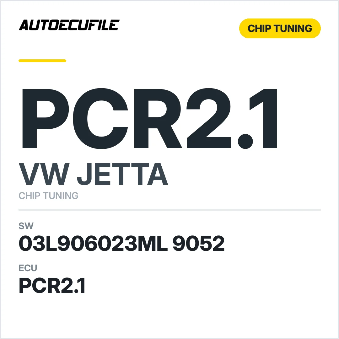 VW JETTA PCR2.1 03L906023ML 9052 TUNED VMAX