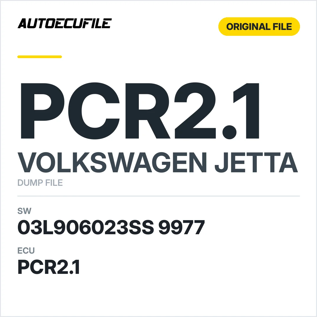 VW JETTA PCR2.1 03L906023SS 9977 DUMP