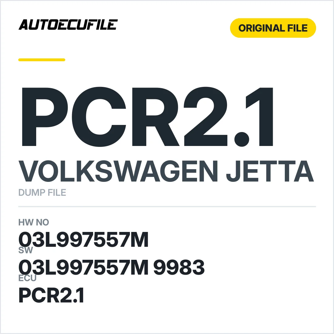 VW JETTA PCR2.1 03L906023A 03L997557M 9983 DUMP