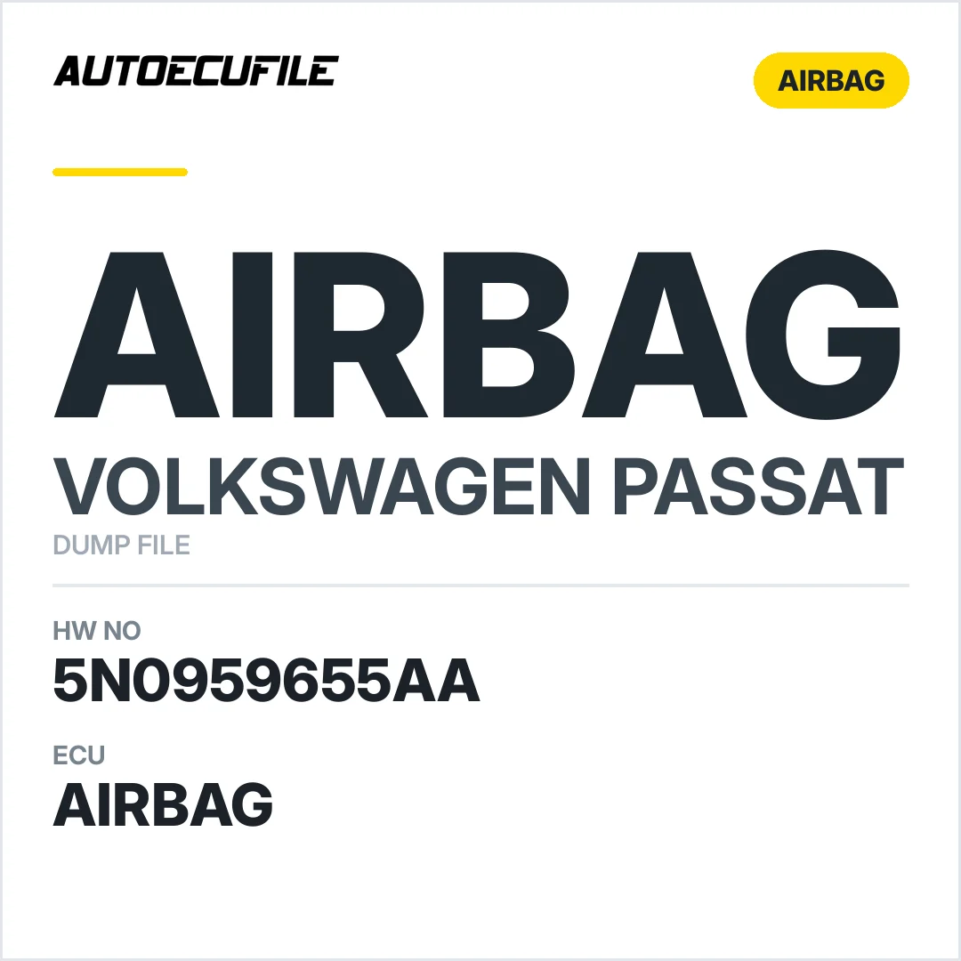 VW PASSAT AIRBAG 5N0959655AA VW10  DUMP