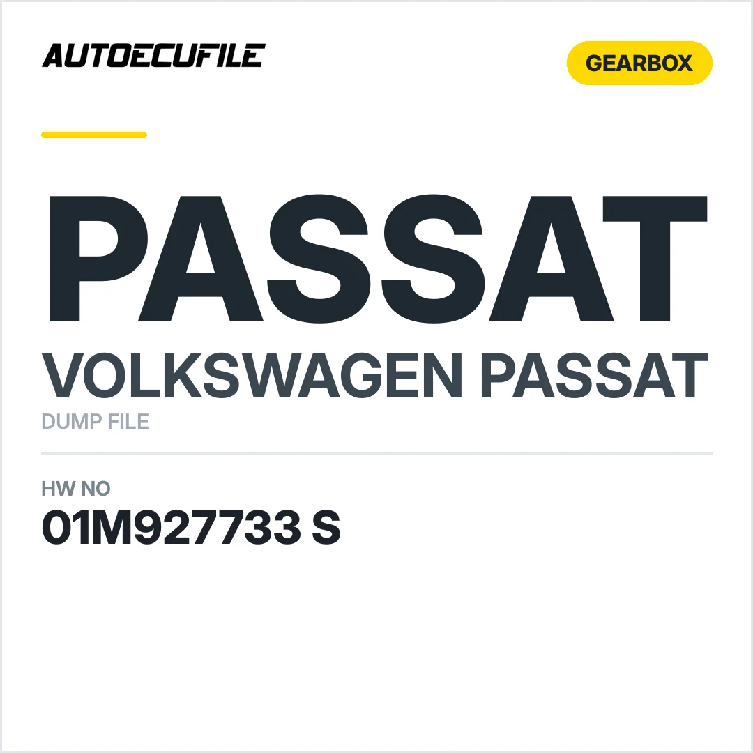 VW PASSAT GEARBOX 01M927733 S  DUMP