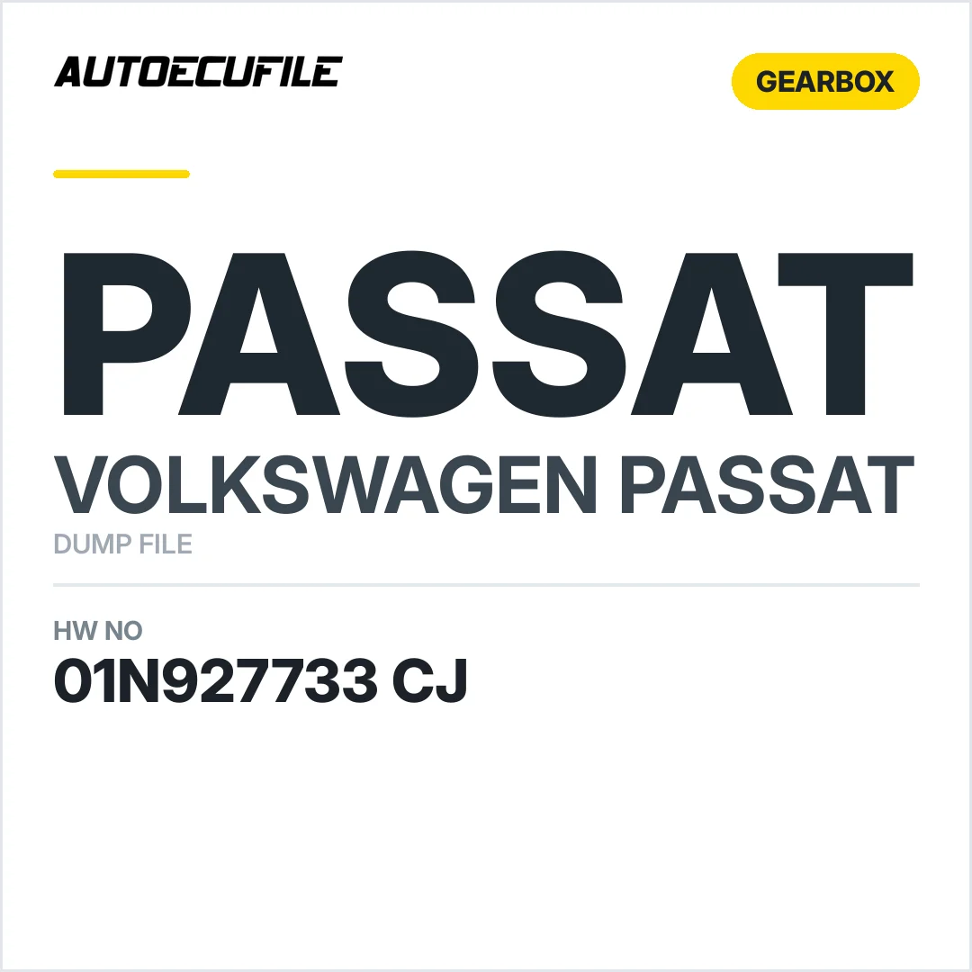 VW PASSAT GEARBOX 01N927733 CJ DUMP