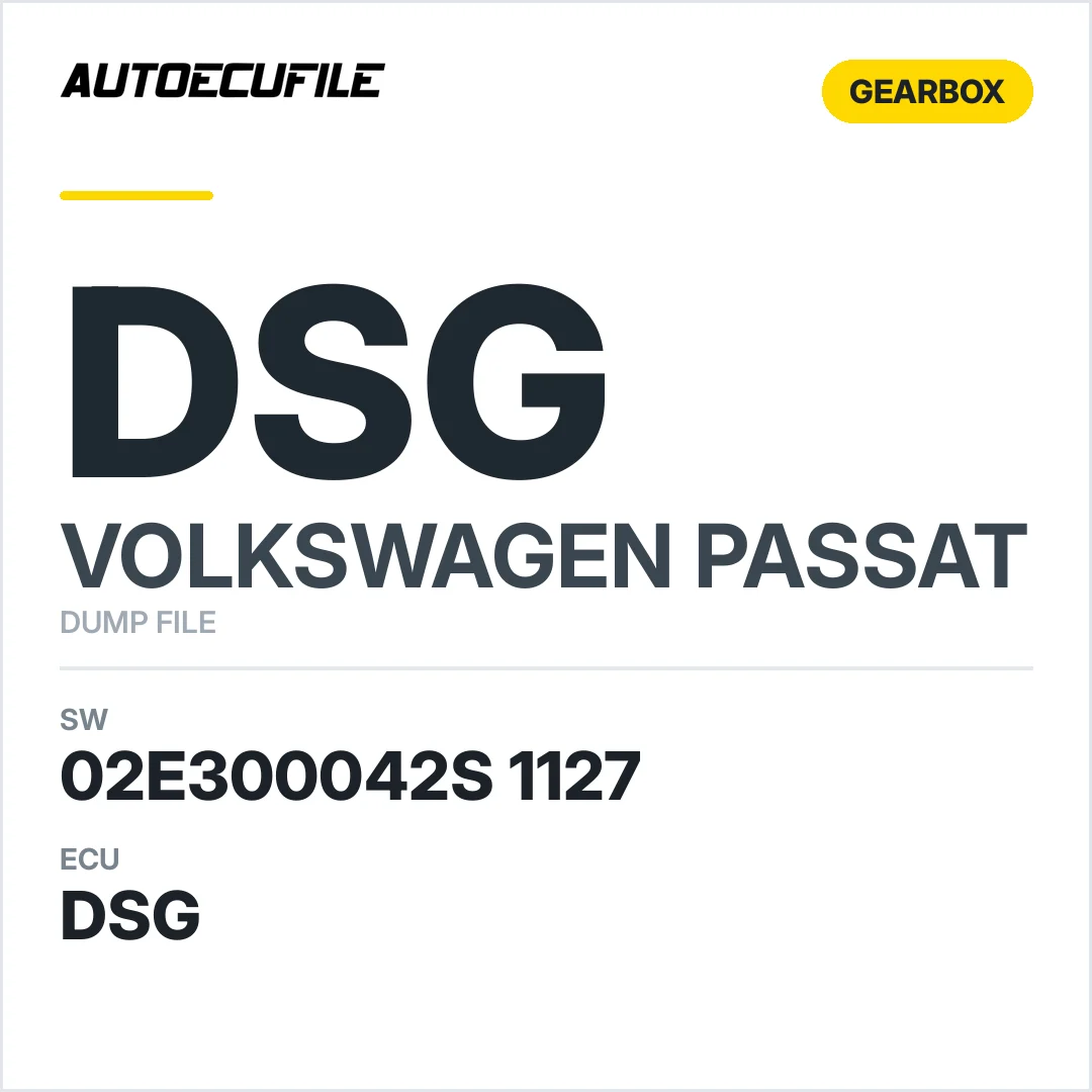 VW PASSAT GEARBOX  DQ250 02E300042S 1127 DUMP