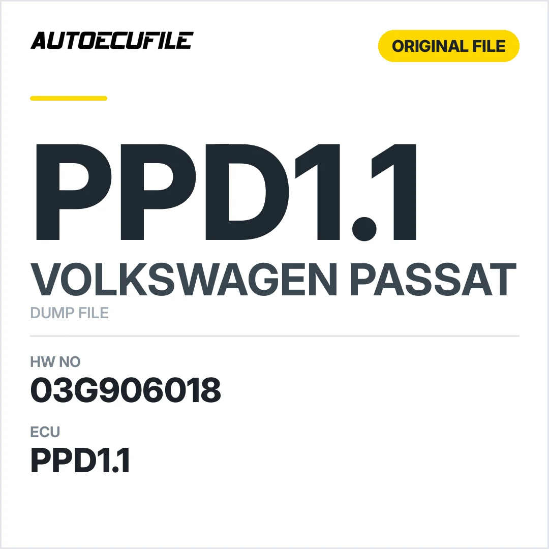 VW PASSAT PPD1.1 03G906018 5WP45500 DUMP