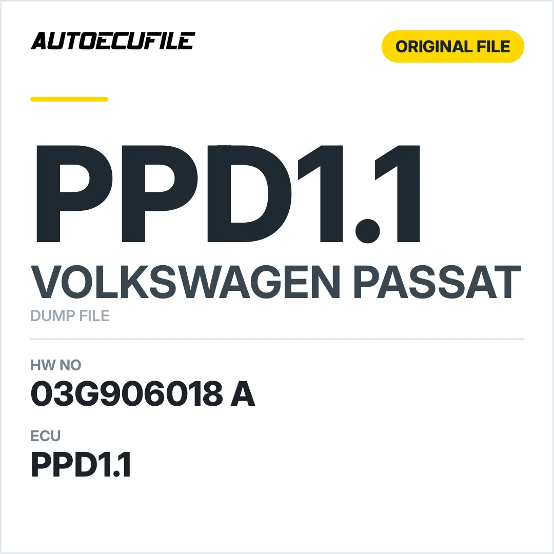 VW PASSAT PPD1.1 03G906018A 5WP45502 AB DUMP