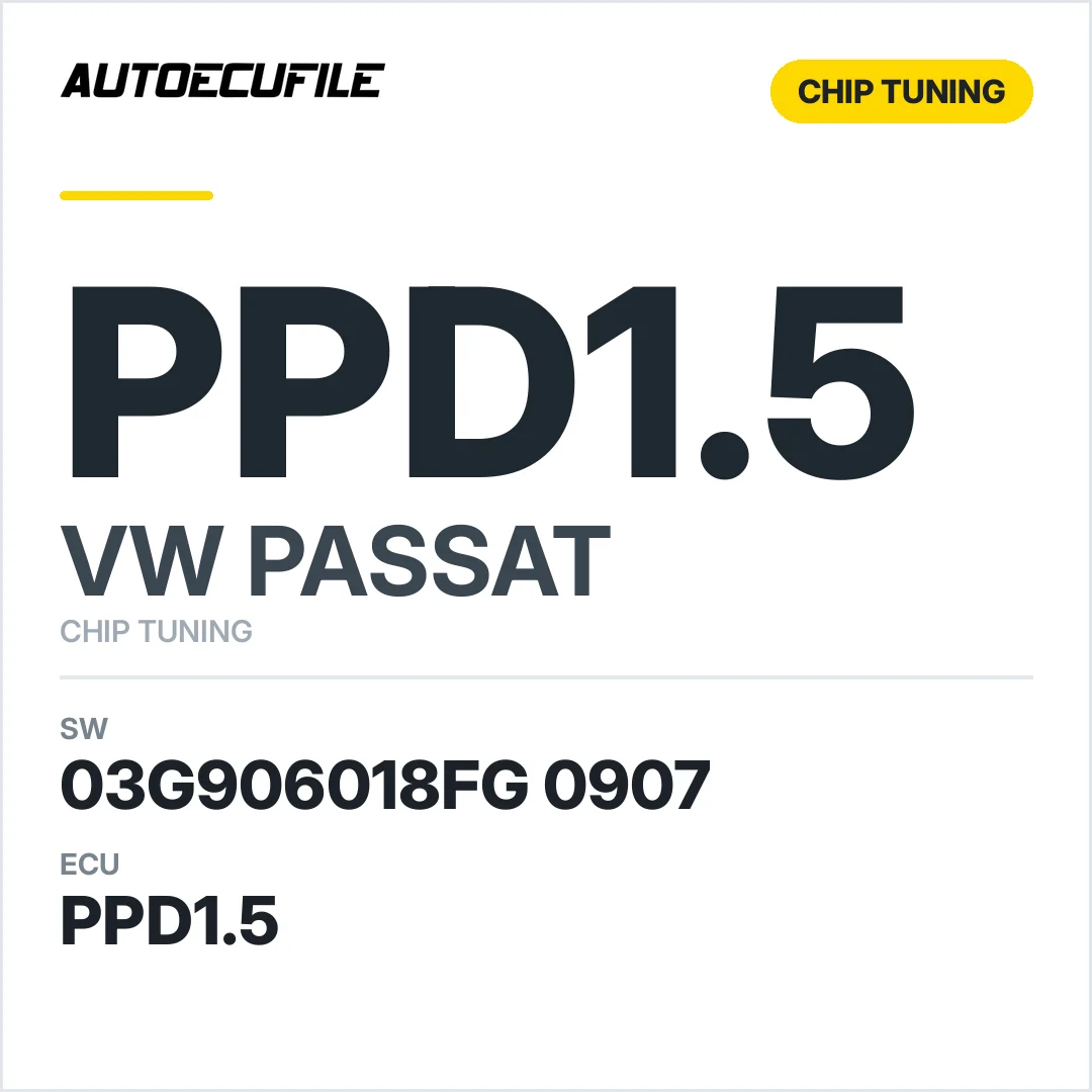 VW PASSAT PPD1.5 03G906018 FG 0907 STAGE1 TUNED