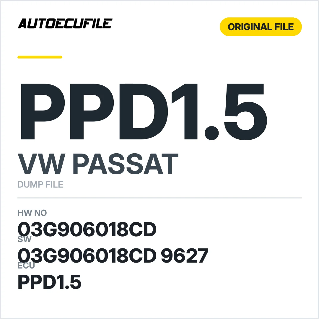 VW PASSAT PPD1.5 03G906018CD 03G906018CD 9627 DUMP