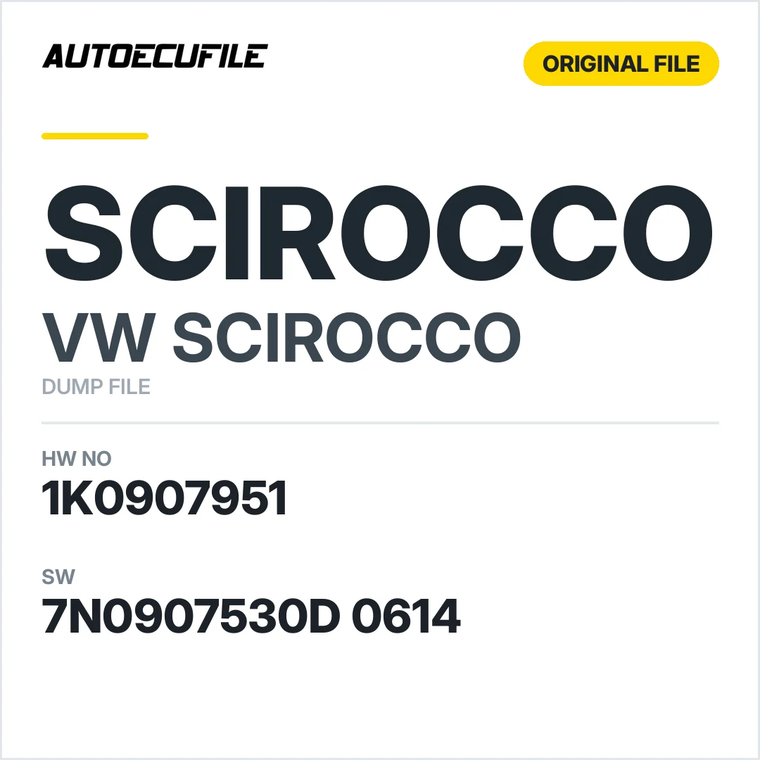VW SCIROCCO GATEWAY 5WK50020K 1K0907951  7N0907530D 0614 DUMP
