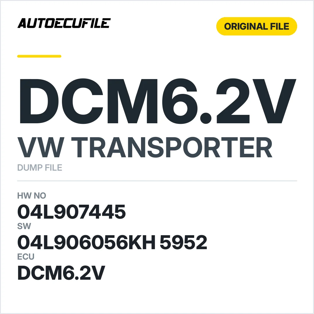 VW TRANSPORTER DCM6.2V 04L907445 04L906056KH 5952 DUMP