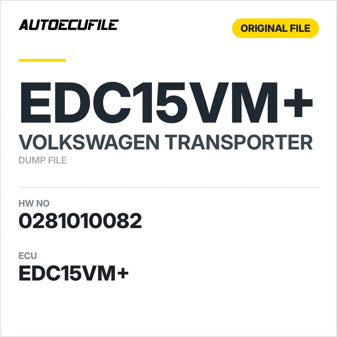 VW TRANSPORTER EDC15VM+ 0281010082 074906018 C DUMP