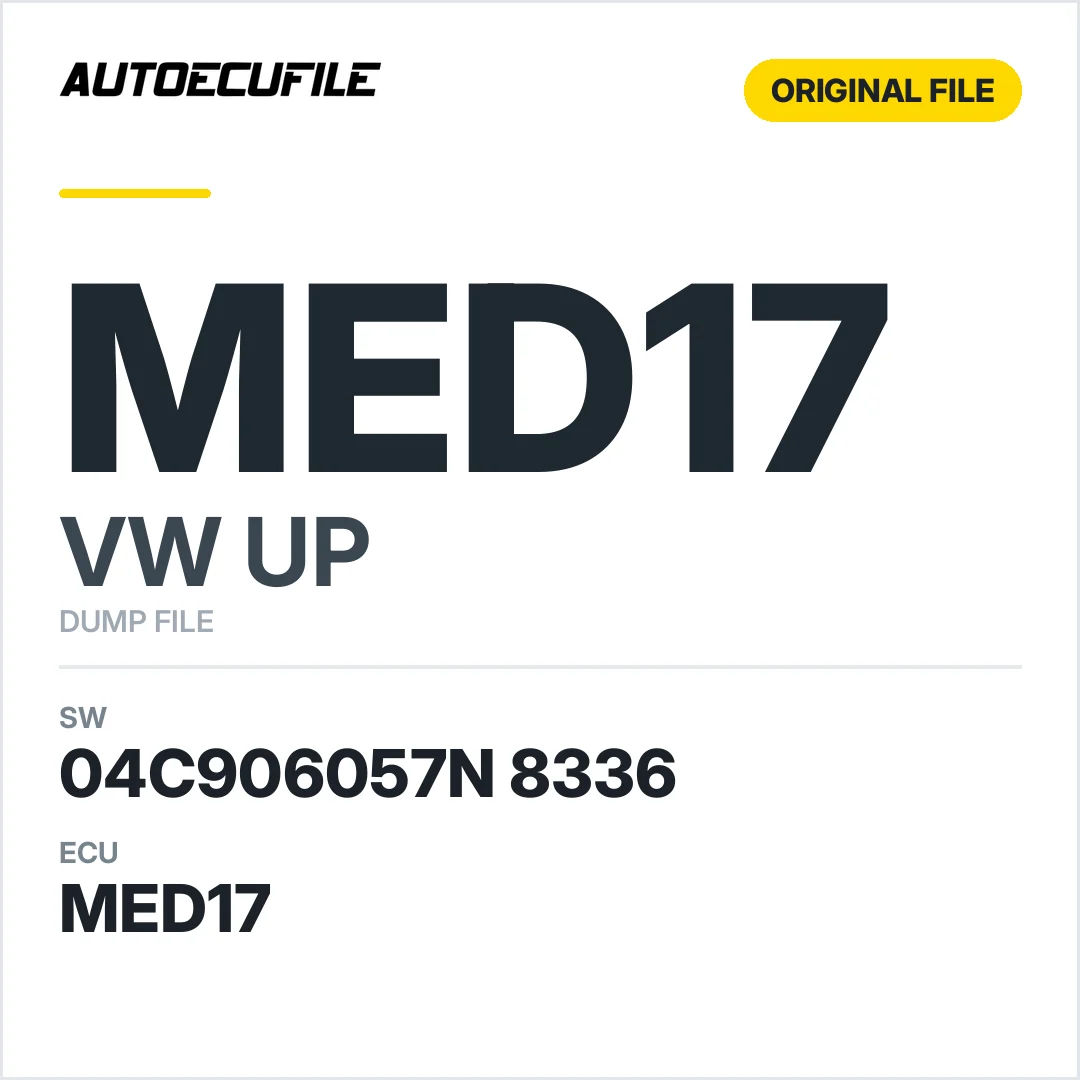 VW UP MED17 04C906057N 8336 1037550887 DUMP