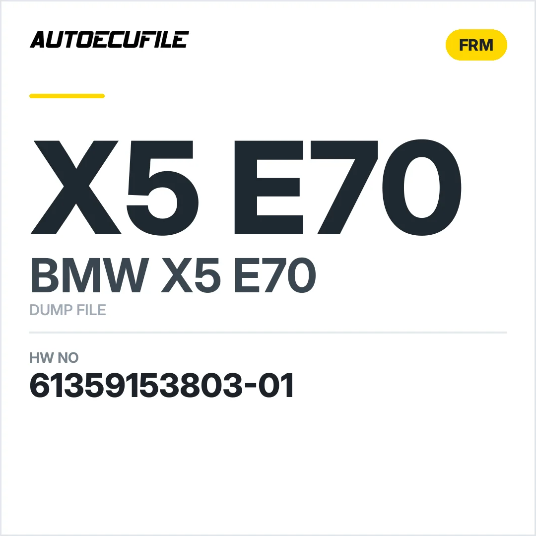 X5 E70 FRM 61359153803-01  DUMP